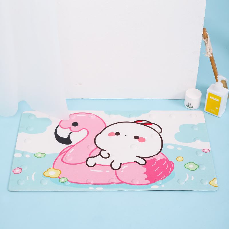 Cartoon Shower Mat Bathroom Mat Bathroom Toilet Toilet Bathroom Toilet Bath Pad Household Bath