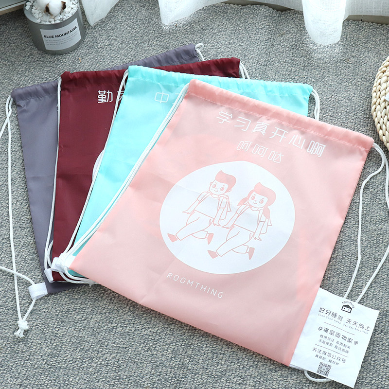 School long brother-in-law bunches pocket light waterproof back bag shopping bag travel bag swimming bag