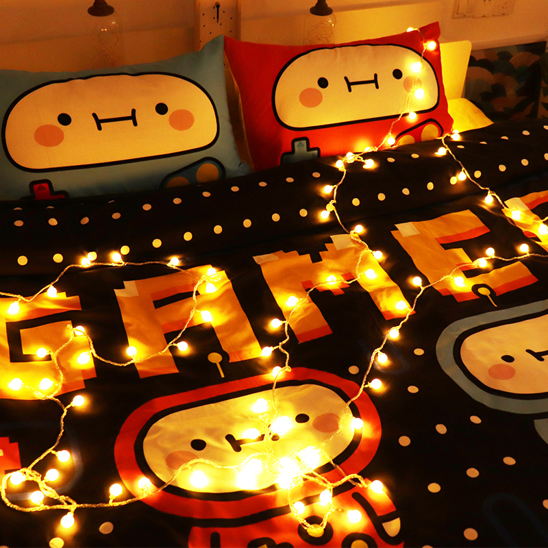 (Secondary Element Creator) Super Lucky Bazai Children's Cotton Four-piece Cotton Sheet Quilt Cover Boys Dirt Resistant