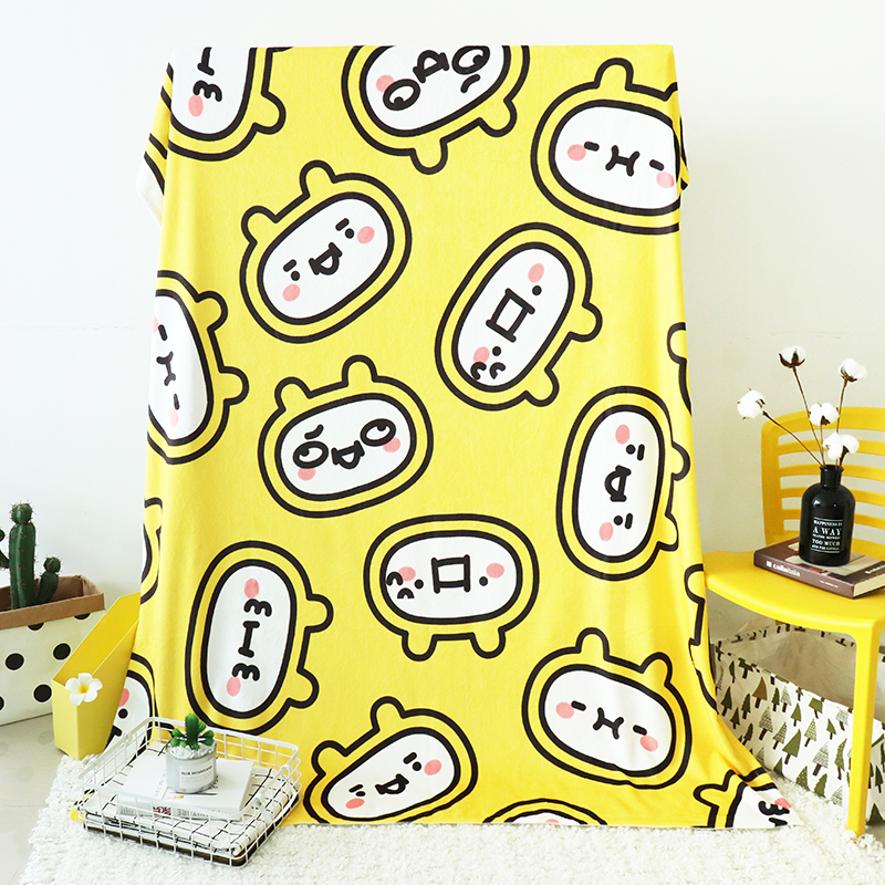 Genuine Authorisation Ultra Lucky Eight Paparazzi Autumn Winter Monolayers Air Conditioning Blanket Lunchtime Blanket Flannel Blanket Student Sloth Blanket