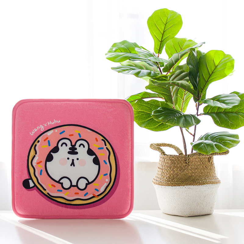 Genuine authorized Wang ah tiger tiger student flannel cushion winter warm chair cushion non-slip chair plush cushion