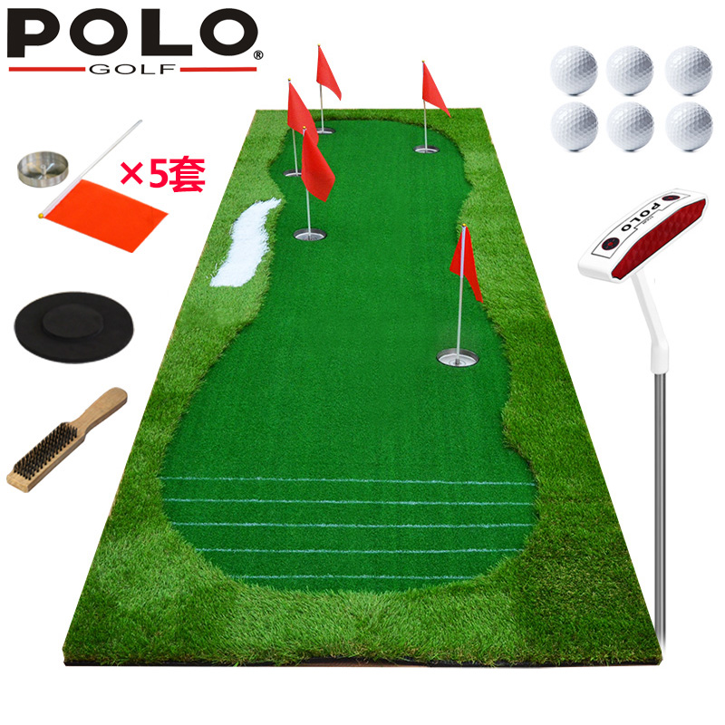 POLO Golf Green Indoor Practice Instrument Putter Ticker Ticker Putter Practice Carpet Mat