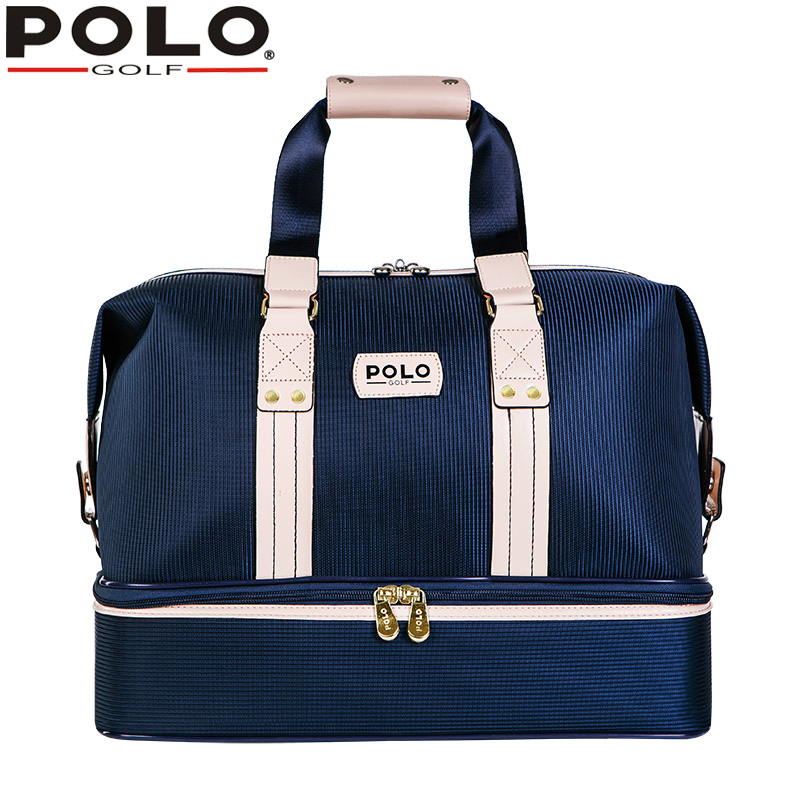 New POLO Golf Clothing Bag Double Men's Clothing Bag Golf Ball Bag Travel Bag Large Capacity Nylon Cloth