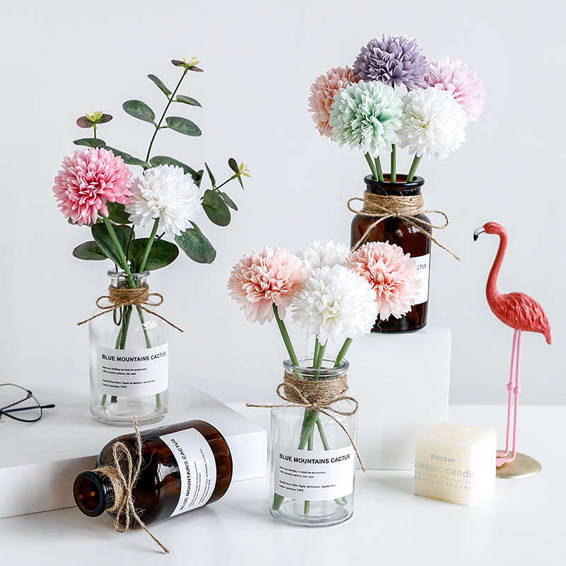 Bedroom decoration Small objects Simulation flower vase Bedside table Desktop decoration desk study entrance decoration creativity