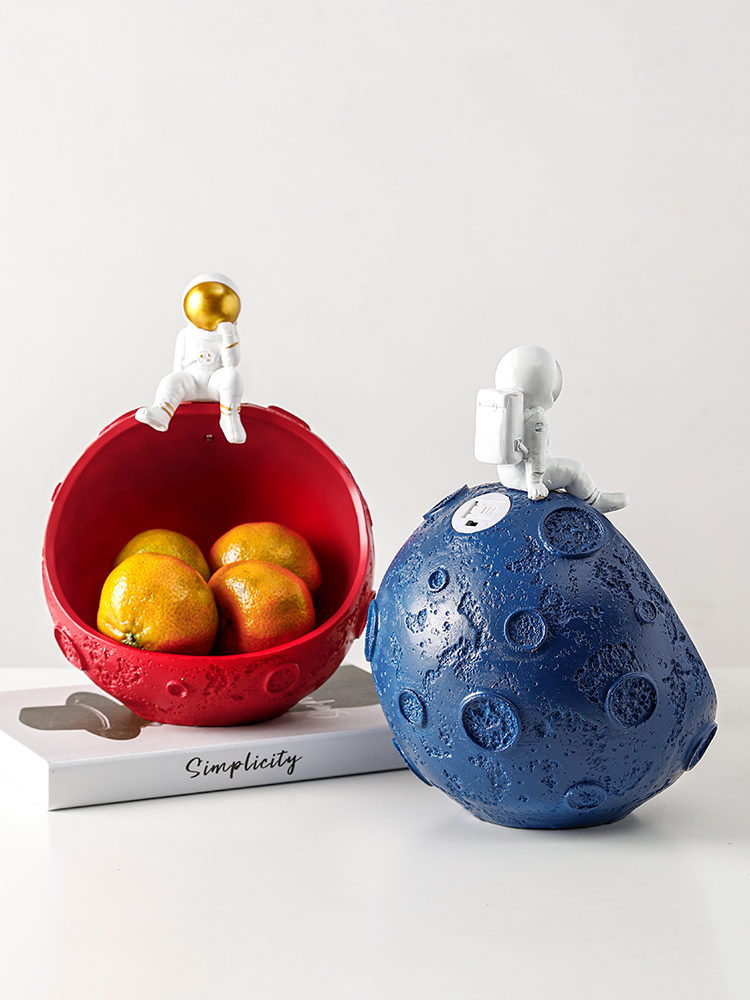 Light luxury wind fruit plate ornaments Household personality creative net red fruit plate Snack dried fruit storage box Key tray