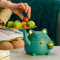 Nordic lucky cat ornaments home accessories living room TV cabinet decoration office desktop light luxury Crafts furnishings