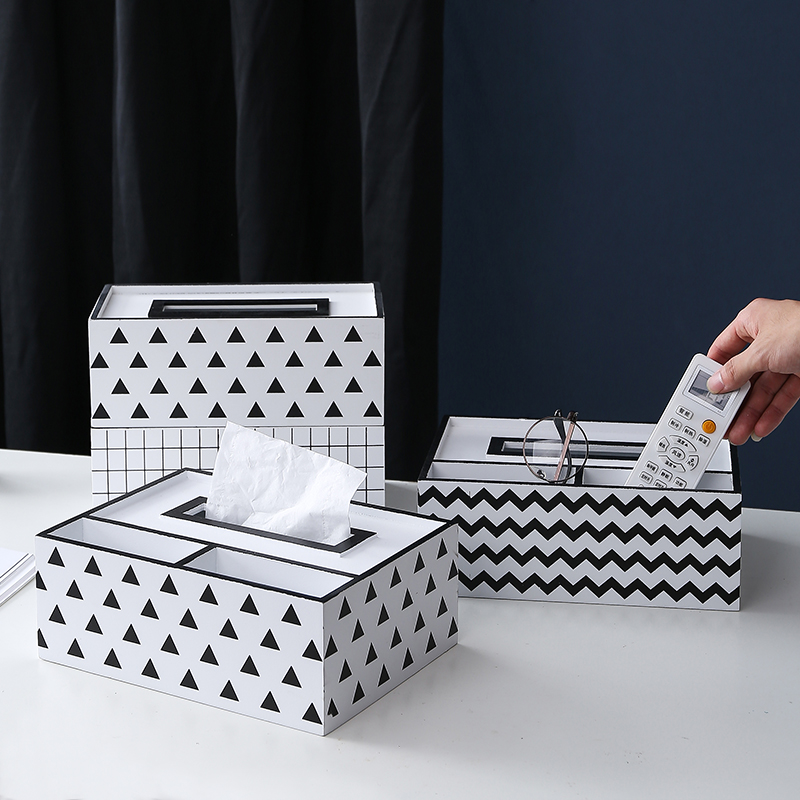 American tissue box Light luxury creative home living room toilet paper box Simple household multi-functional modern net red paper pumping box