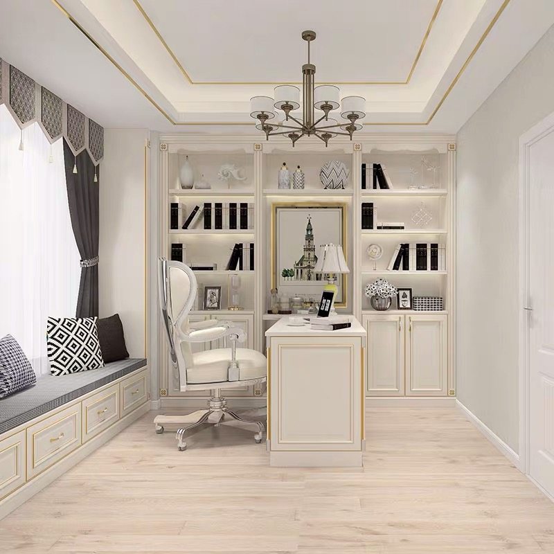 Weiyi custom study bookcase desk combination overall bay window cabinet custom tatami bed wardrobe integrated custom