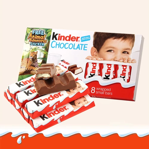 Упаковка Kinder Молочный Шоколад T8 Сэндвич Интернет-Знаменитости Kinder Подарок на День Рождения Детские Закуски Интернет-Знаменитостей