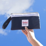 Длинный бумажник, универсальная ткань, вместительные и большые водонепроницаемые монеты для ключей, сумка, простой и элегантный дизайн, японские и корейские