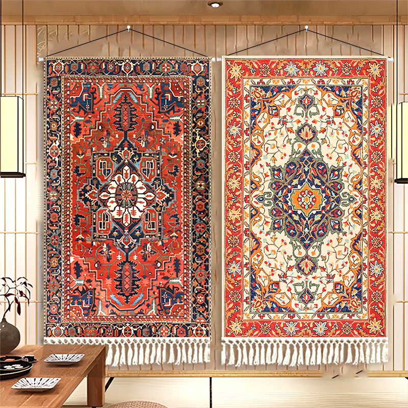 Xinjiang Hotel Restaurant Ethnic Patterned Blanket Exotic Style Bohemian Wall Decoration Fabric Tapestry Xinjiang Hotel Restaurant Ethnic Patterned Blanket Exotic Style Bohemian Wall Decoration Fabric Tapestry