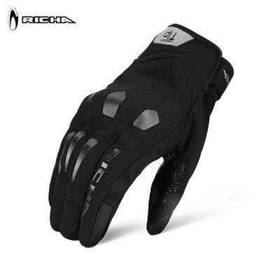 RY riding spare parts Belgian RICHA spring and summer men's and women's mesh breathable motorcycle rider gloves anti-fall touch screen