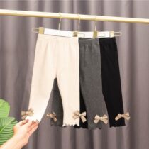 Girls bottom pants slim fit for spring and autumn wear 2022 new childrens pants fall baby Han version foreign air long pants