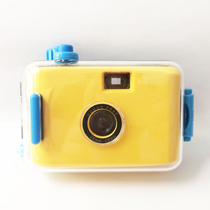 Yellow and blue point-and-shoot camera girl cute film retro film birthday gift entry-level student camera waterproof