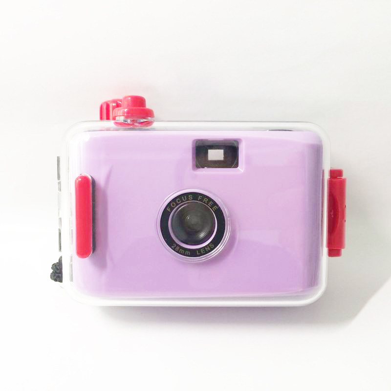Purple Red Retro Gel Rolls Camera Fools Waterproof Over 135 Times Sex Film Machines Students Birthday Gifts Small Mini-Taobao