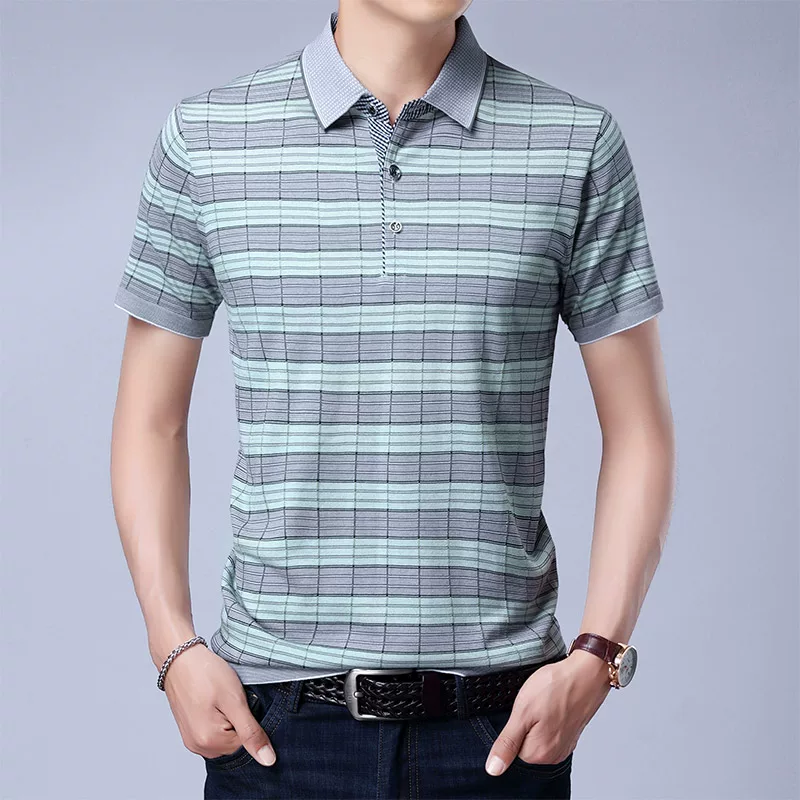恒源祥 Silk short sleeve T-shirt