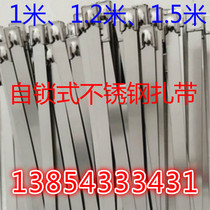 Self-locking stainless steel cable ties Ball-type marine cable ties poles signs cable ties 1m 1 2m 1 5m