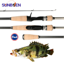 Three road sub-rod M ML adjustment full fuji guide ring 2A cork mandarin fish rod worm rod root fishing rod straight handle gun handle fishing rod