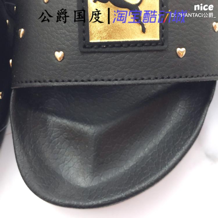 PUMA Hummer Dép chì da lộn nam và nữ Nhãn vàng Giày thể thao thông thường Dép đi biển 365758 - Dép thể thao dép gà