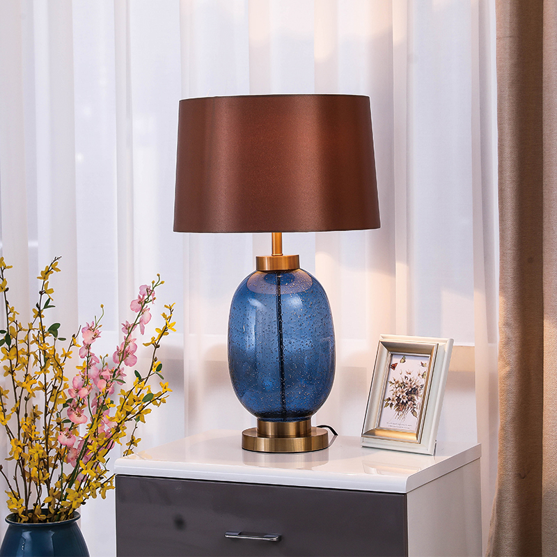 Table light bedroom bedside headlights American living room glazed Nordic ins big light lavish hotel lobby postmodern villa