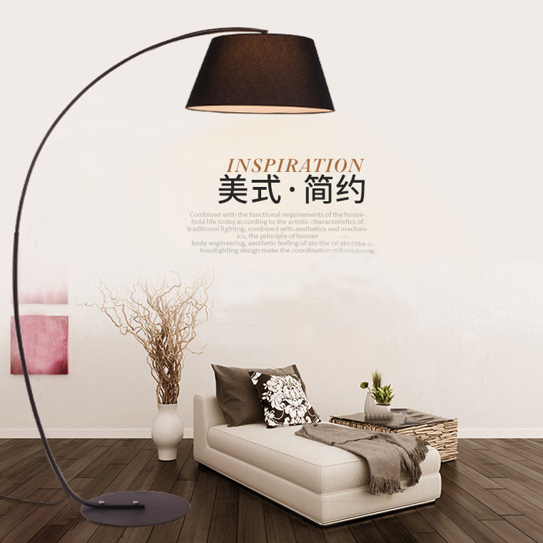 Fishing Light Floor Lamp American Bedroom Living Room Minimalist Modern Nordic Creative Sofa Remote minimalist Lamp table lamp