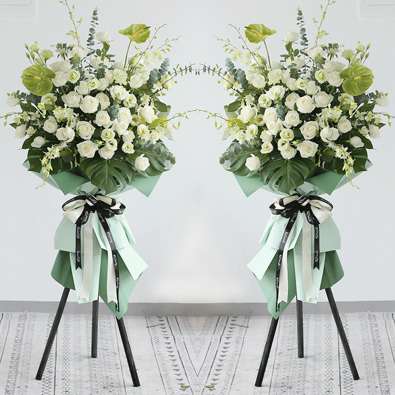 Beijing opening flower basket with the city flower express Chengdu Shanghai Tianjin Shenzhen flower shop opening celebration housewarming