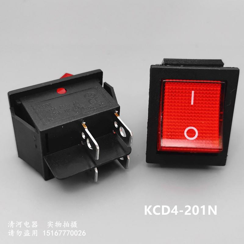 Ship Switch Switch Power Switch 4 foot Switch with light KCD4-201N square switch