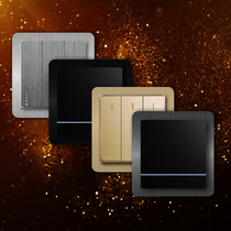 Acrylic light lavish minimalist protective sleeve minimalist wire drawing switch patch wall stickup socket Decorative Cover Stitch Border Free