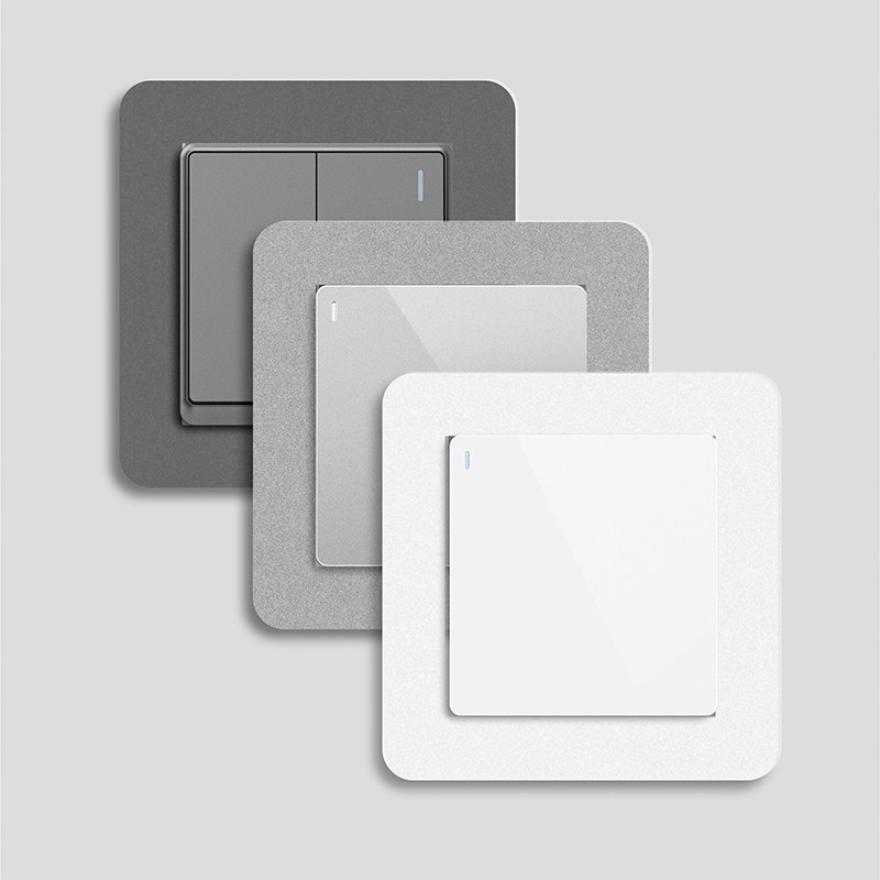 Switch Wall Applique Acrylic Protective Sheath Modern Minima Eurostyle Narrow Side Home Socket Pair double triplex anti-stick-Taobao