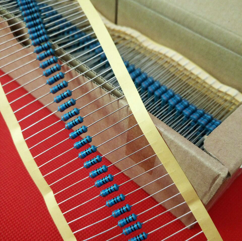 MF 1 2W 7 5R Metal Metal Metal Metal Metal Resistance 1% Copper Feet 0 5W Color Ring Resistance Change Resistance