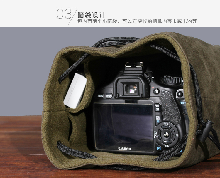 Thích hợp vi Fuji đơn gói XA20 XA5 XT20 XE3 túi nhung túi lót SLR A72 A7m3 - Phụ kiện máy ảnh kỹ thuật số balo crumpler