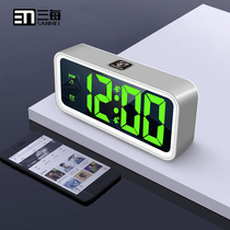 Three per M2 large digital desk clock LED alarm clock Plug-in student electronic watch Luminous silent living room desktop desk clock