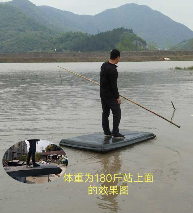 Breeding hard heavy foam flat boat thickened cast net floating board green crab pond lobster pond fishing boat foam raft