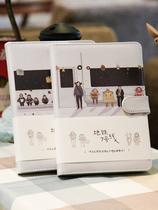 Wood Ink Office Metro Line 7 Notebook hipster Creative Notepad College Students Hand Book Retro Girls