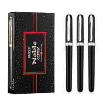 Baoke PS2278 black gel pen Gold Silver business large capacity signature pen 0 5MM office water pen