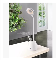 Puck LED eye protection with pen holder table lamp USB rechargeable dormitory with book room dimmable electric storage wireless