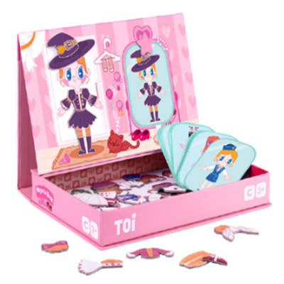 TOI图益磁力拼图儿童益智磁性玩具早教宝宝书男孩女孩3-4-5-6岁