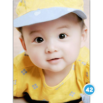 No 42 Cute baby poster photo cute and beautiful pregnant woman child prenatal education big picture wall sticker baby painting