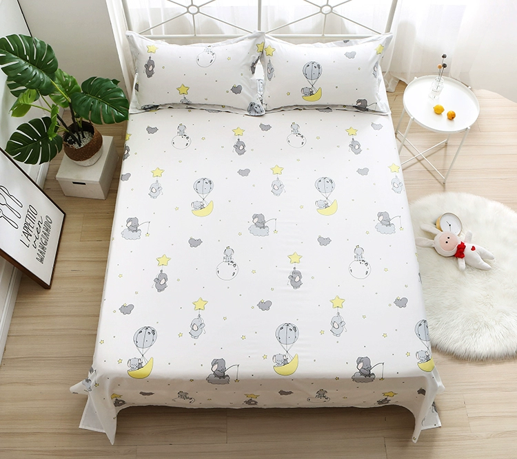 Twill cotton không huỳnh quang phim hoạt hình bé bé giường cotton giường lanh nối giường đôi giường đơn tùy chỉnh - Khăn trải giường