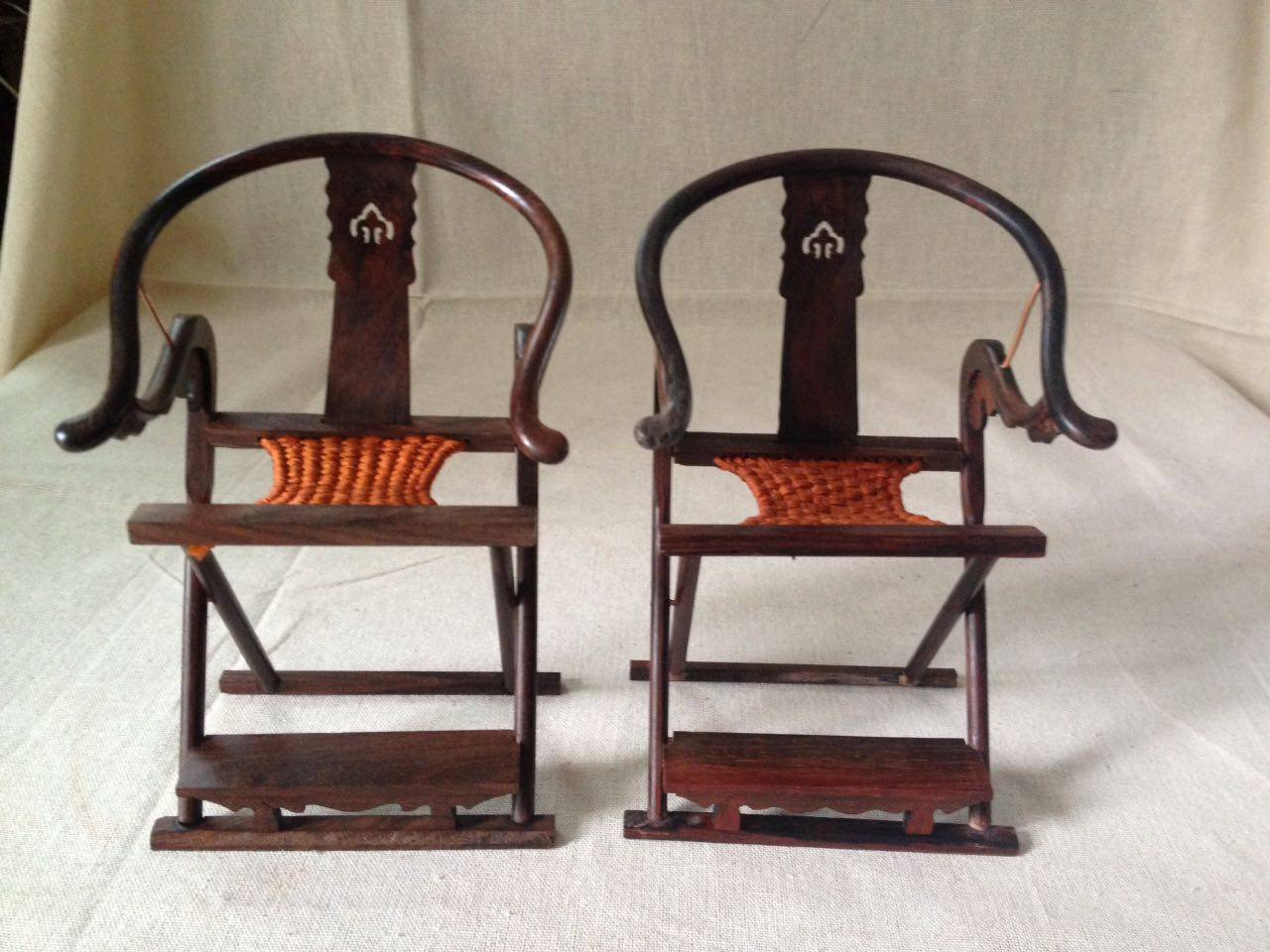 Rosewood chair phone holder Home model Send boys and friends gifts Creative decoration Mahogany craftsmanship