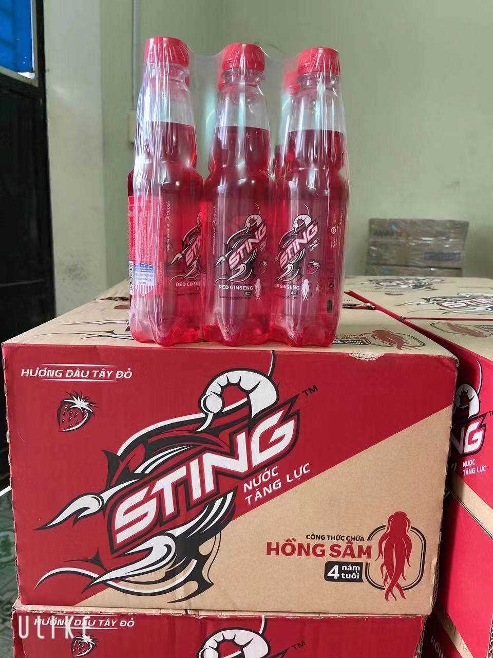 Vietnam STING strawberry flavored carbonated drink for sale soda juice 24X330ml FCL delivery