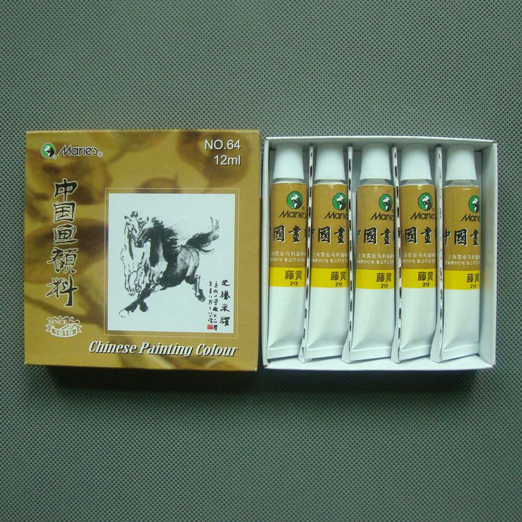 Ink Works pen dye Shanghai Malli Card Single Chinese Painted Paint Single 12ml monochrome 5 vines yellow