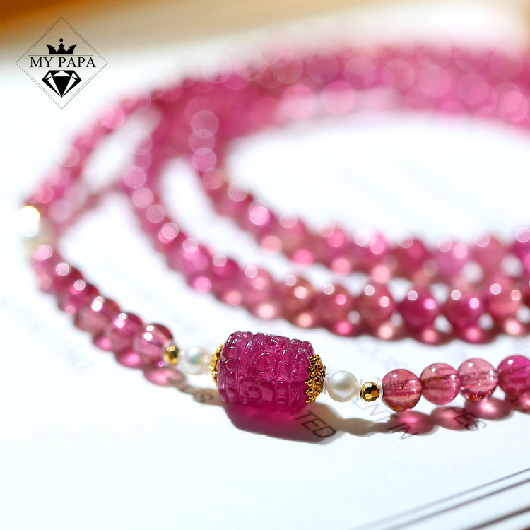 这串樱花粉碧玺手串值不值得购买？