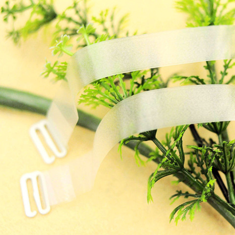 Dây đeo vai trong suốt cao cấp 1,5 cm / dây đeo vai vô hình được mài nhẵn không dính da MM dây áo lót đẹp
