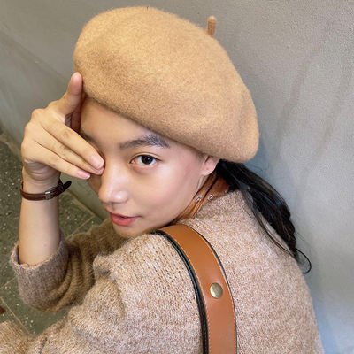 LISAYU's new women's woolen beret is a trendy and stylish British retro casual woolen versatile hat for autumn and winter