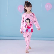 Mùa xuân và mùa thu Trẻ em Bộ đồ ngủ mỏng Cotton dài tay cho bé trai