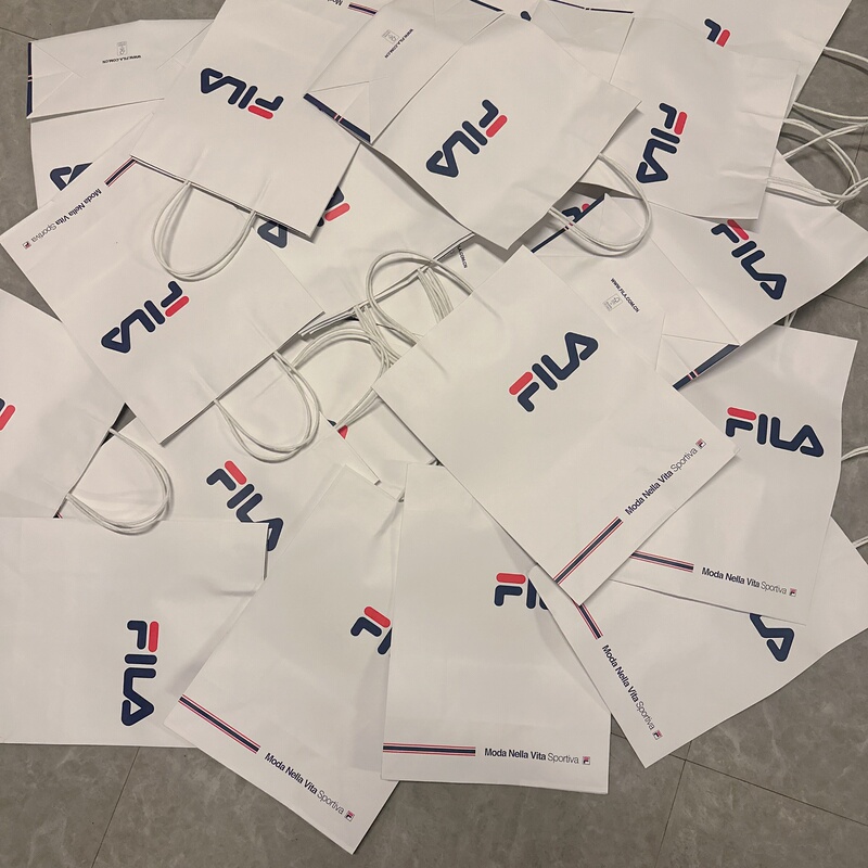 Fila Shopping Bag Tote Bag Gift Bag Men's and Women's Shoes Clothes Shopping Bag Fila Shopping Bag Tote Bag Gift Bag Men's and Women's Shoes Clothes Shopping Bag