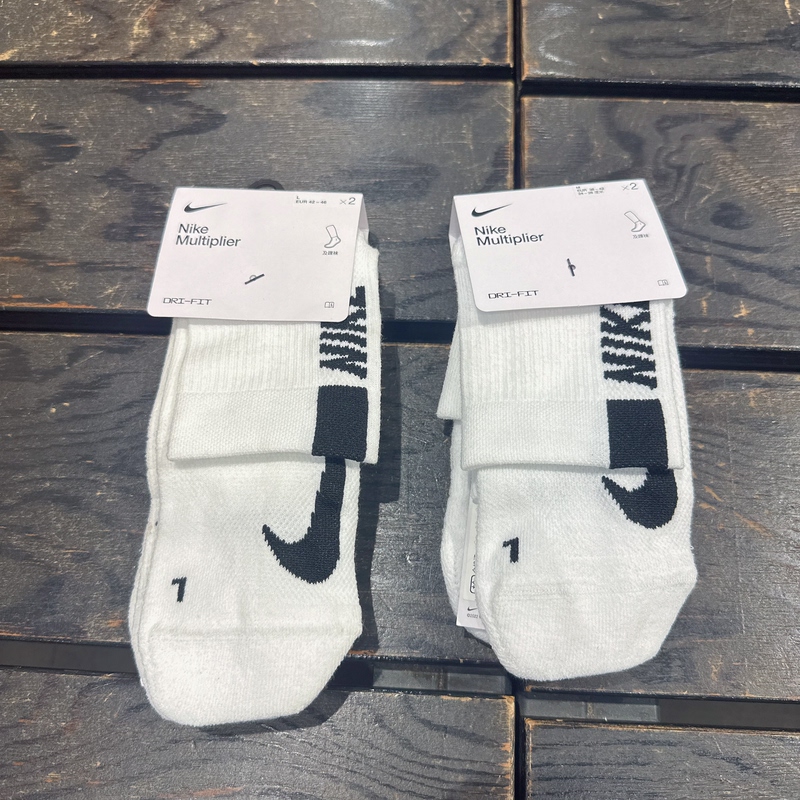 Nike Pairs of Men's and Women's Towel-Soled Sports Mid-Length Socks Sx7556-100