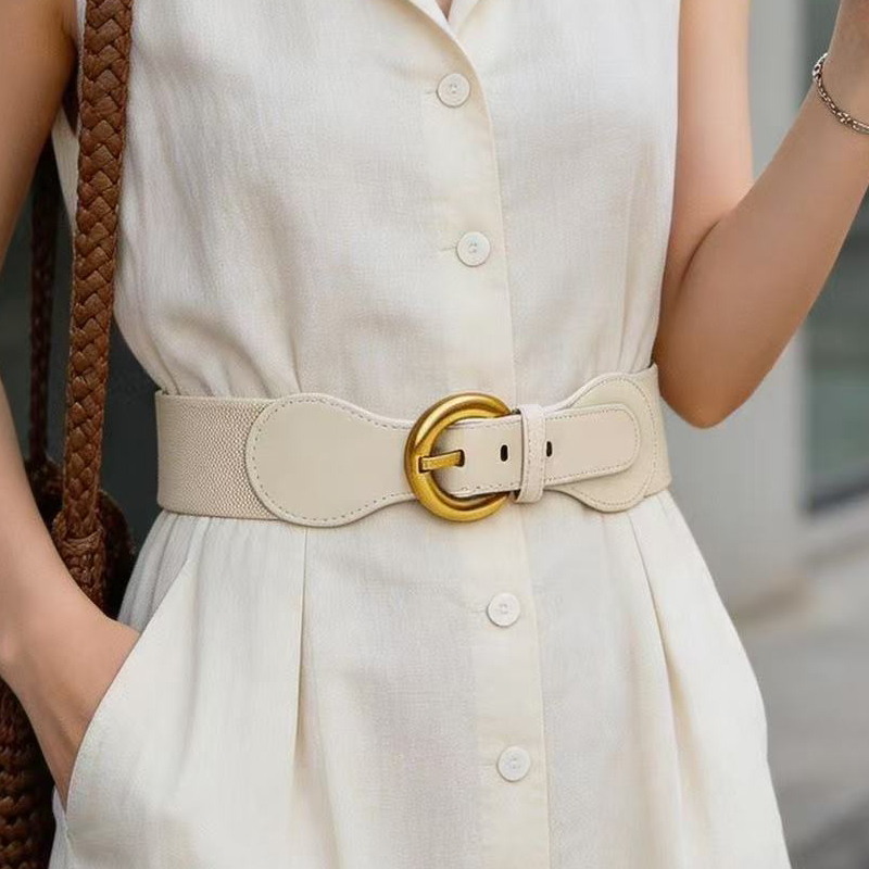 2026 New Style Women's Decorative Belt for Dresses, Elastic Wide Belt for Coats and down Jackets, Trendy Accessory 2026 New Style Women's Decorative Belt for Dresses, Elastic Wide Belt for Coats and down Jackets, Trendy Accessory