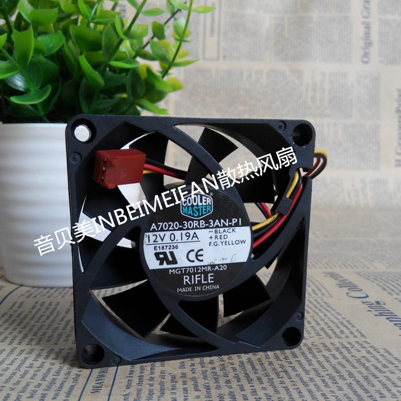 Cool Extreme 7020 12V 0 19A A7020-30RB-3AN-P1 CPU main case cooling silent fan